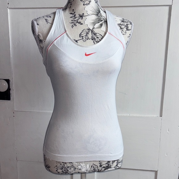 Nike White Tank Top with Red Accents - Picture 6 of 10